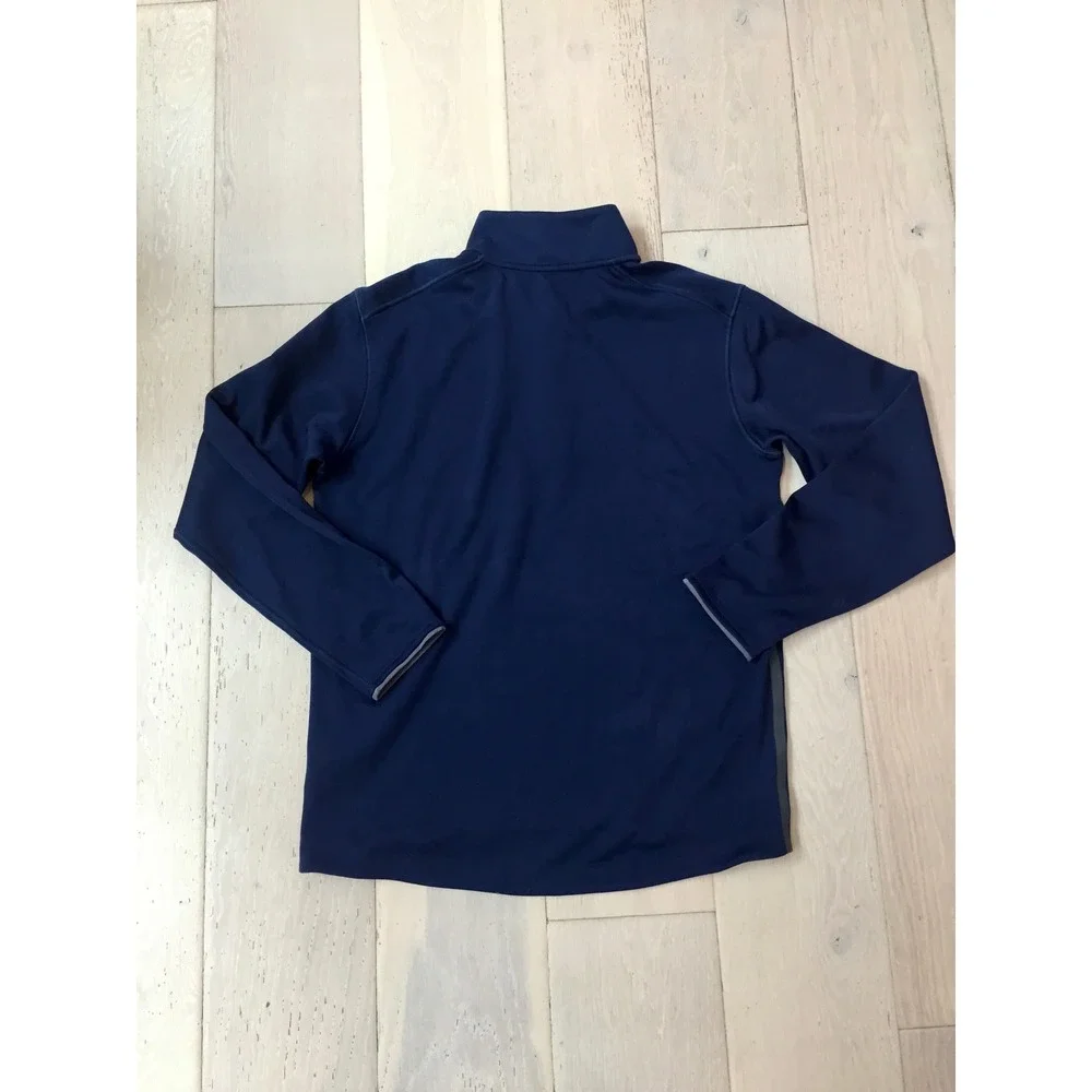 Nike Mens Super Bowl XLVIII Dri-FIT Quarter Zip Pullover Navy Medium Seahawks